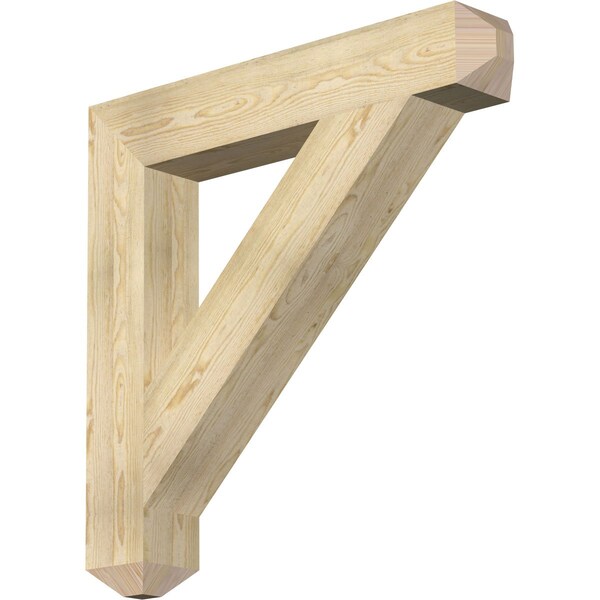 Ekena Millwork Traditional Craftsman Rough Sawn Bracket, Douglas Fir, 6"W x 38"D x 38"H BKT06X38X38TRA04RDF - main